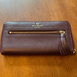 Kate Spade - Check book wallet clutch